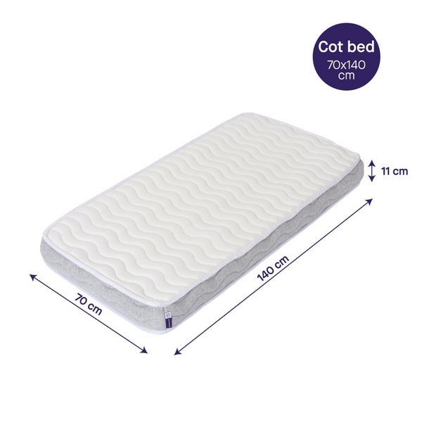 Clevamama ClevaFoam® Premium Deluxe Pocket Sprung Cotbed Mattress