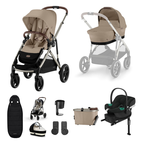 Cybex Gazelle S 9 Piece Bundle with Aton Car Seat and Base