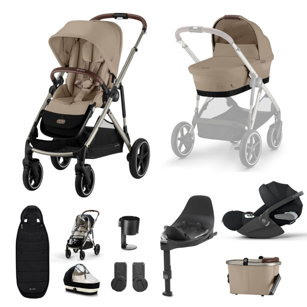 Cybex Gazelle S 9 Piece Bundle with Cloud T Car Seat and Base T