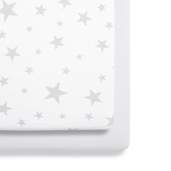 Snuz Twin Pack Sheets Crib