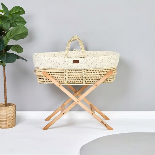 LGS Natural Quilted Moses Basket Linen