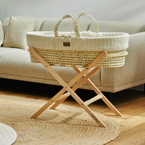 LGS Knitted Moses Basket and Stand