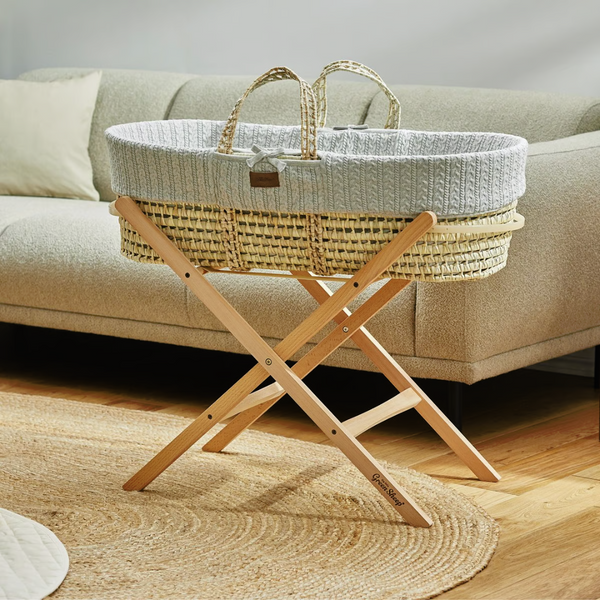 LGS Knitted Moses Basket and Stand