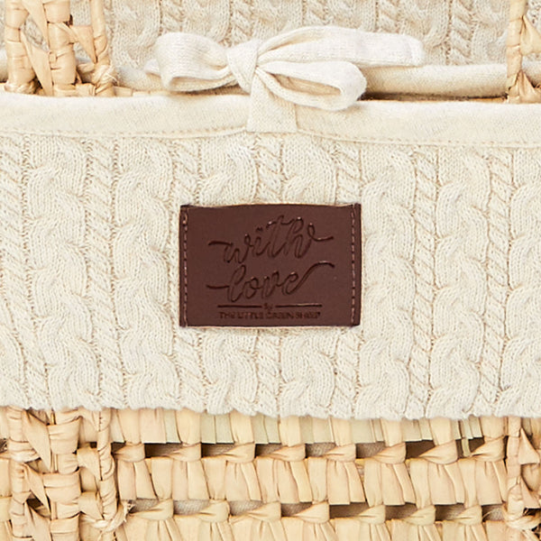 LGS Natural Knitted Moses Basket Linen