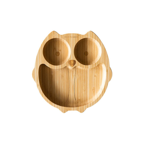 Eco Rascals Owl Plate - Pink