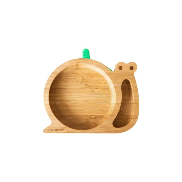 Eco Rascals Snail Plate - Green