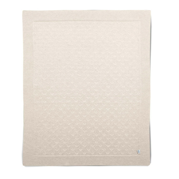 Mamas and Papas Born to Be Wild - Pointelle Blanket Oatmeal