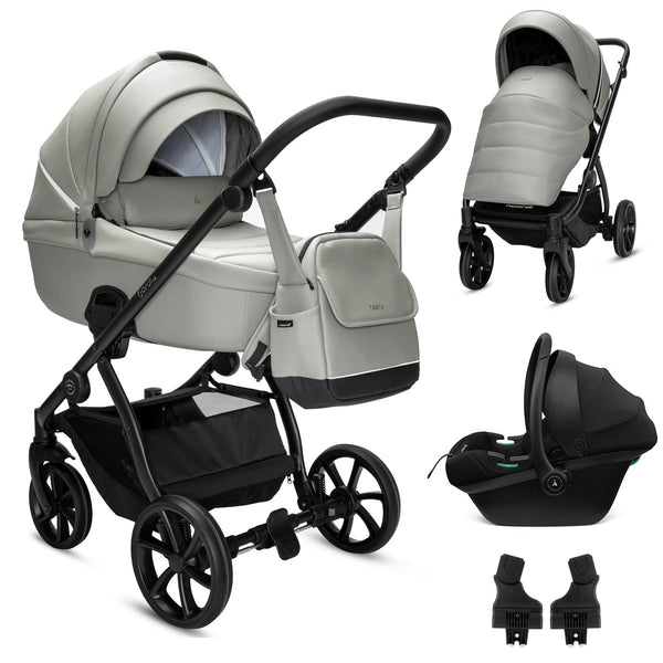 Noordi Fjordi V2 Leather - 3in1 Travel System with Terra i-Size Car Seat