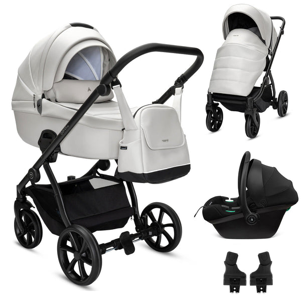 Noordi Fjordi V2 Leather - 3in1 Travel System with Terra i-Size Car Seat