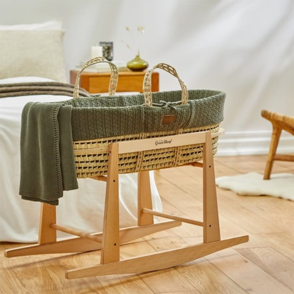 LGS Knitted Moses Basket and Stand