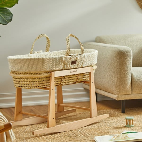 LGS Knitted Moses Basket and Stand