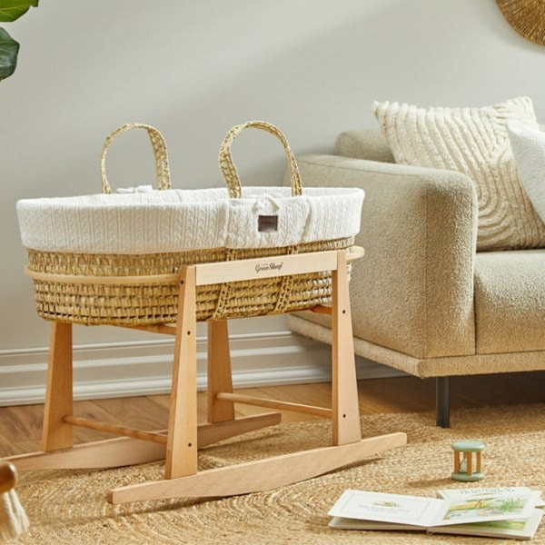LGS Knitted Moses Basket and Stand