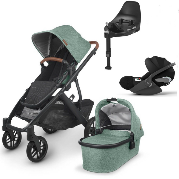 UPPAbaby Vista V2 Ultimate Bundle + Cybex Cloud T Car Seat and Base T