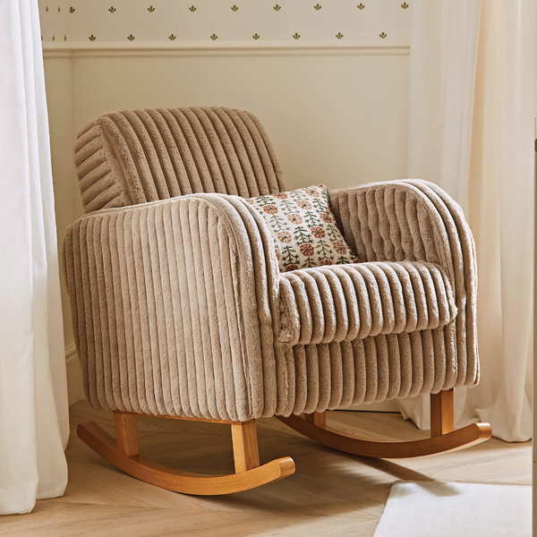CuddleCo Etta Nursing Chair Faux Fur Mink