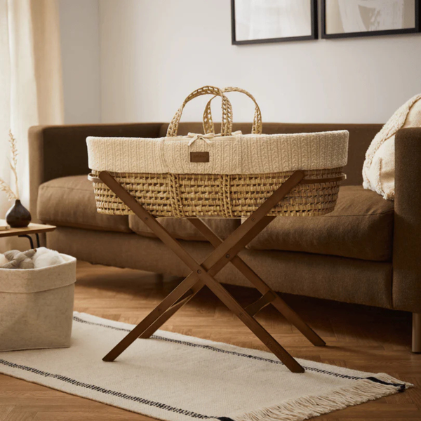 LGS Knitted Moses Basket and Stand