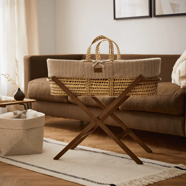LGS Knitted Moses Basket and Stand