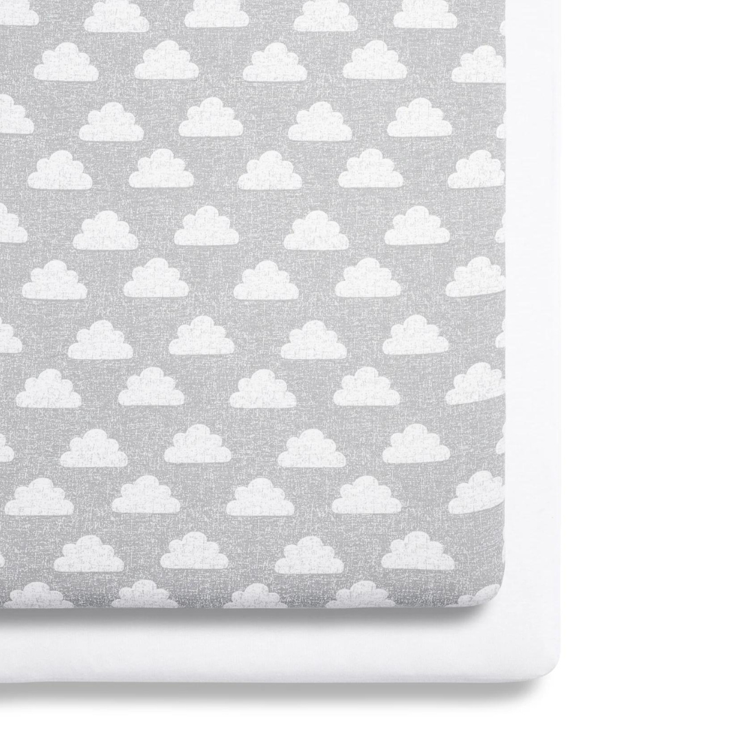 Snuz Twin Pack Sheets Cotbed