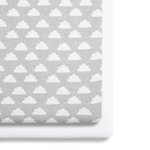 Snuz Twin Pack Sheets Cotbed