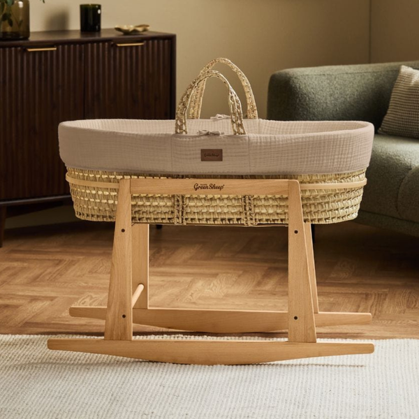 LGS Cotton Muslin Moses Basket and Stand
