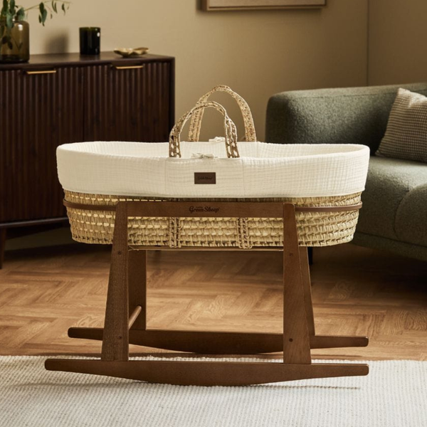 LGS Cotton Muslin Moses Basket and Stand
