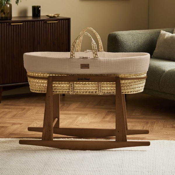 LGS Cotton Muslin Moses Basket and Stand