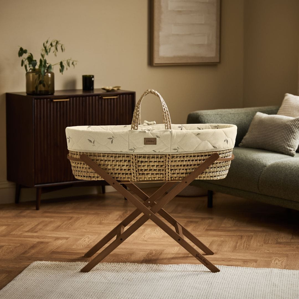 LGS Organic Quilted Moses Basket and Stand