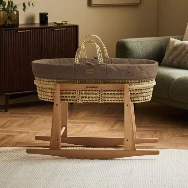 LGS Organic Quilted Moses Basket and Stand