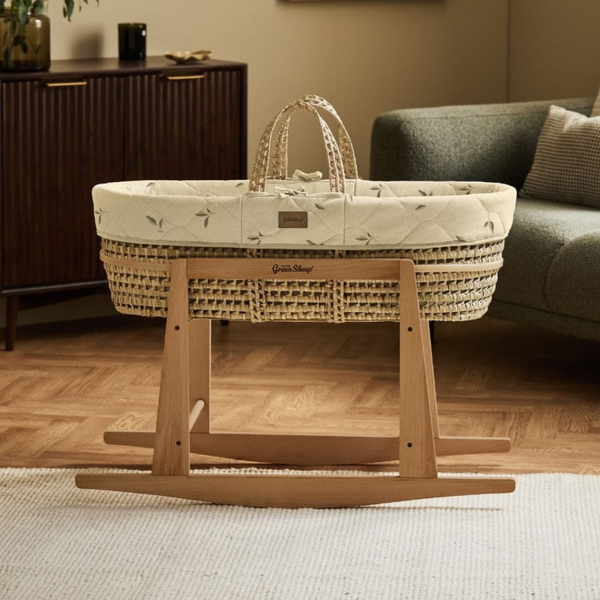 LGS Organic Quilted Moses Basket and Stand