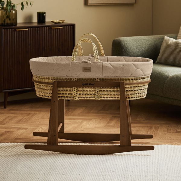 LGS Organic Quilted Moses Basket and Stand