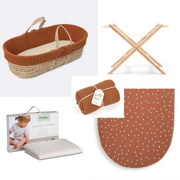 LGS 6 Piece Moses Basket Bundle