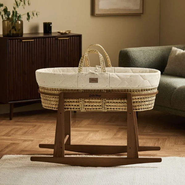LGS Organic Quilted Moses Basket and Stand