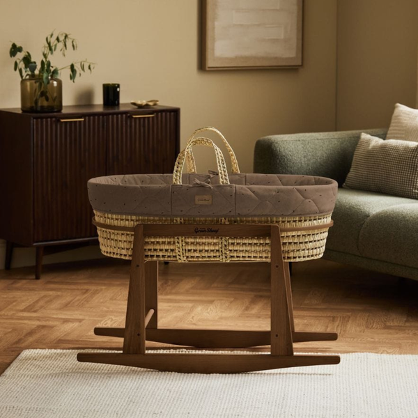 LGS Organic Quilted Moses Basket and Stand