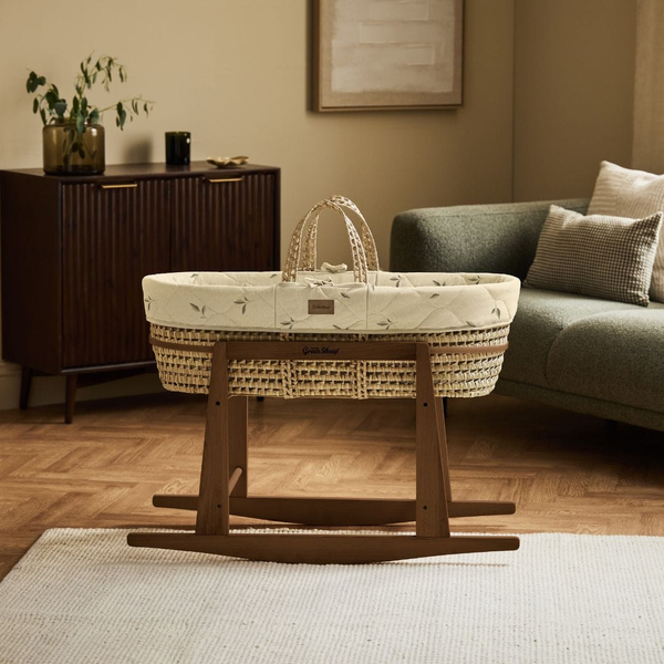 LGS Organic Quilted Moses Basket and Stand