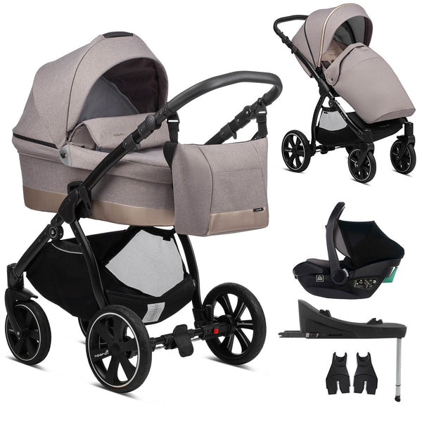 Noordi Sole Go 3in1 + Travel Carrier Car Seat, Beige