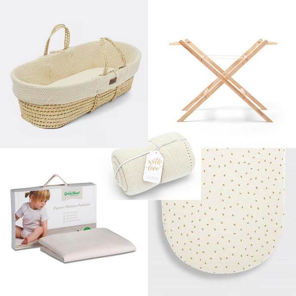 LGS 6 Piece Moses Basket Bundle