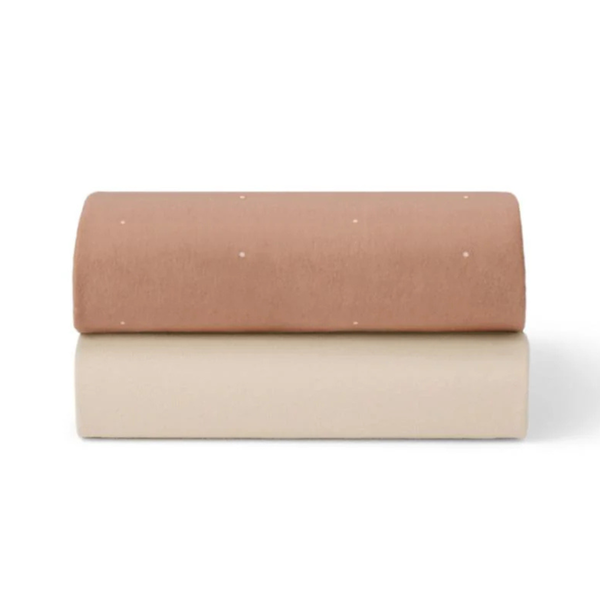 Snuz Twin Pack Sheets Moses / Carrycot