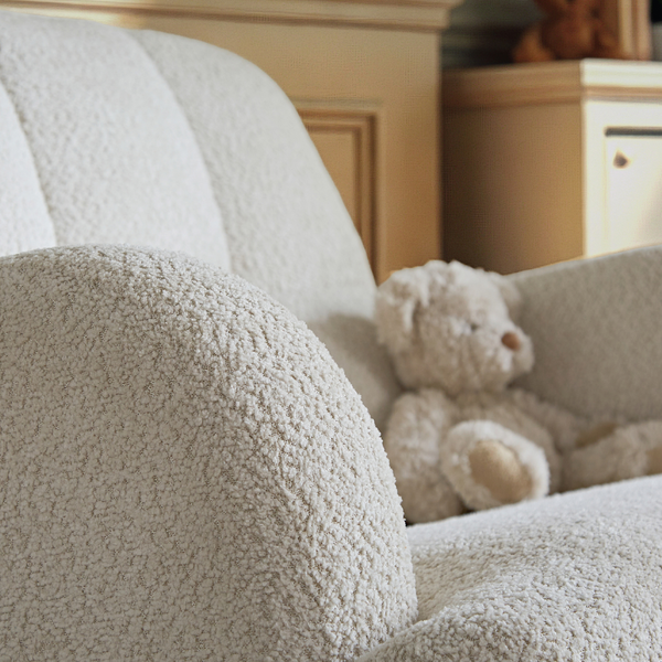 CuddleCo Etta CUDDLE Nursing Chair & Footstool Boucle Off White