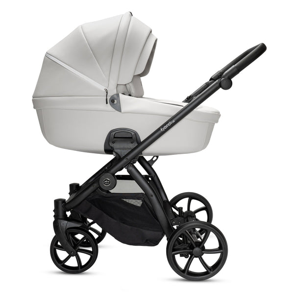 Noordi Fjordi V2 Leather - 2in1 Pushchair with ThermoCot™ Carrycot- Cloud