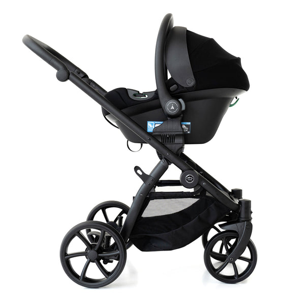 Noordi Fjordi V2 – 2in1 Pushchair with ThermoCot™ Carrycot, Voyager Black