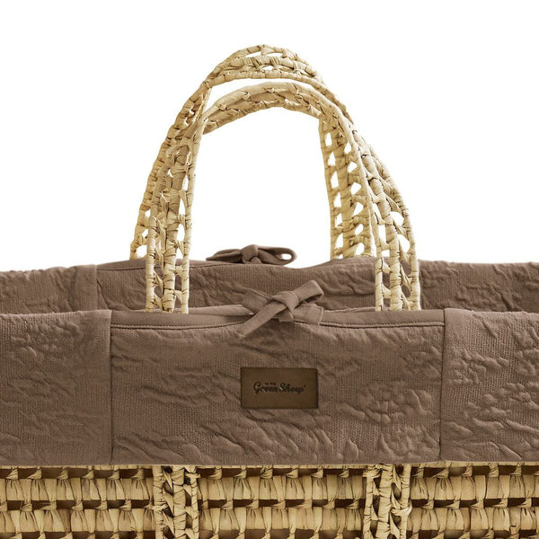LGS Organic Furrow Knit Moses Basket