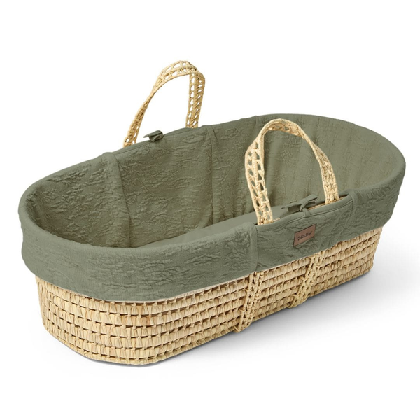 LGS Organic Furrow Knit Moses Basket