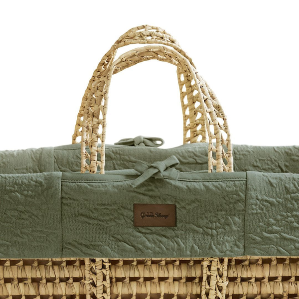 LGS Organic Furrow Knit Moses Basket