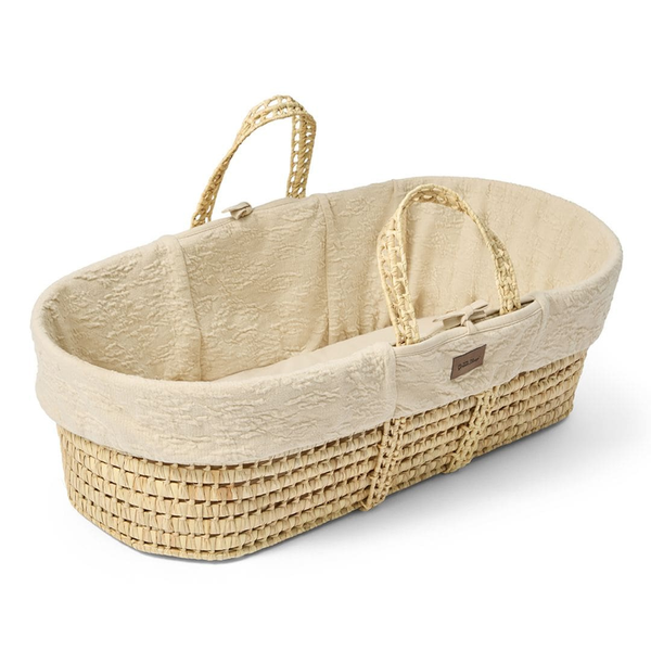 LGS Organic Furrow Knit Moses Basket
