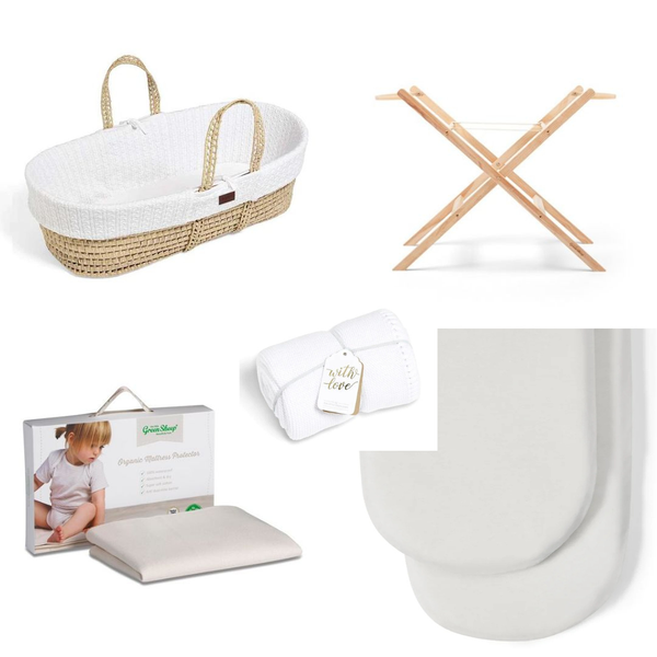 LGS 6 Piece Moses Basket Bundle
