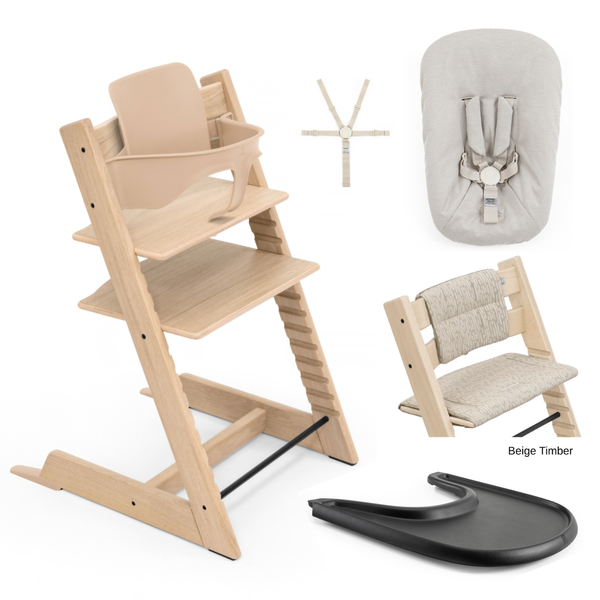 Tripp Trapp Full Bundle - Natural & Warm Brown