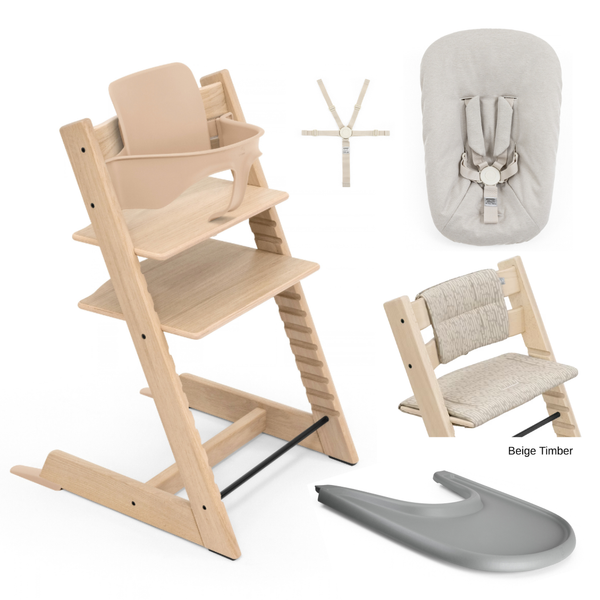 Tripp Trapp Full Bundle - Natural & Warm Brown