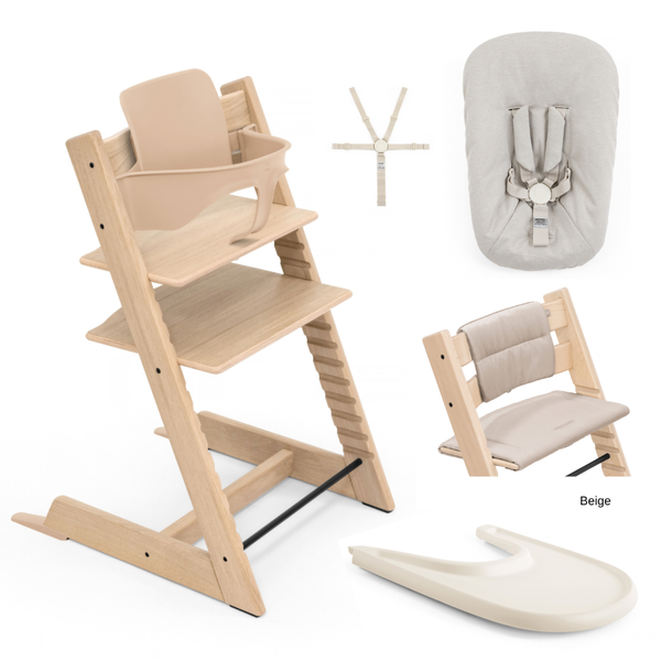 Tripp Trapp Full Bundle - Natural & Warm Brown