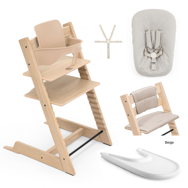 Tripp Trapp Full Bundle - Natural & Warm Brown