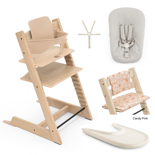 Tripp Trapp Full Bundle - Natural & Warm Brown