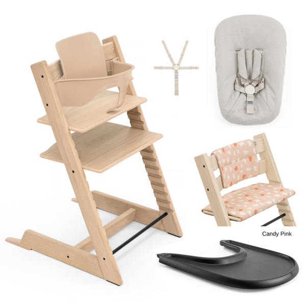Tripp Trapp Full Bundle - Natural & Warm Brown